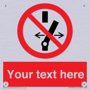 Custom prohibition Do not alter the state of the switch